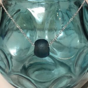 Handmade Recycled Glass Bead Necklace